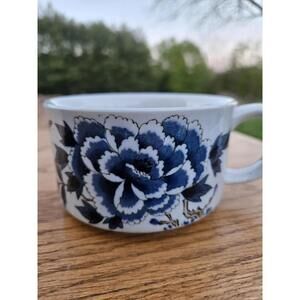 Sip in Style with Otagiri's Butterfly and Blooms Flat Coffee Cup